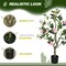 Set of 2 Artificial Camellia Flowers – Lifelike Faux Blooms for Home Decor